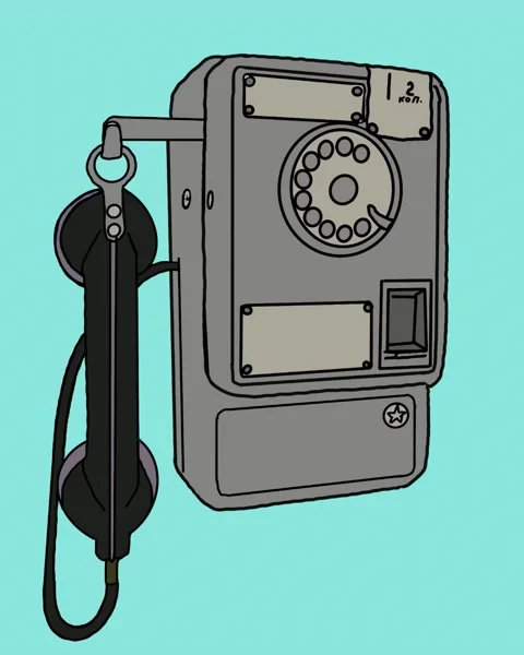 Retro phone set Stock Footage 171454290
