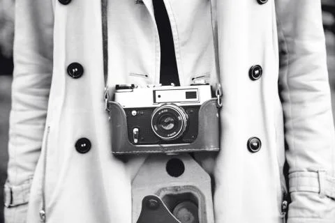 Retro photo camera Stock Photos