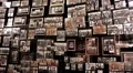 Retro photo exhibition in national museum of history of Ukraine in World War 2 HD Footage