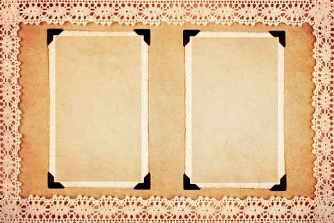 Retro photo frames 스톡 사진