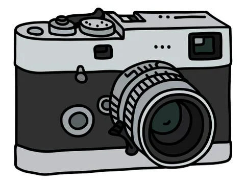 The retro photographic camera Stock Illustration