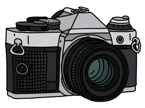 The retro photographic camera Stock Illustration