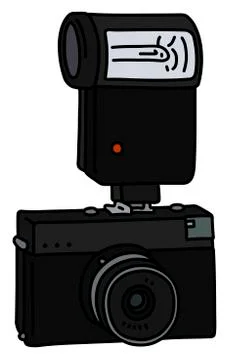 The retro photographic camera Stock Illustration