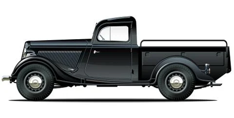 Retro pickup Stock Illustration