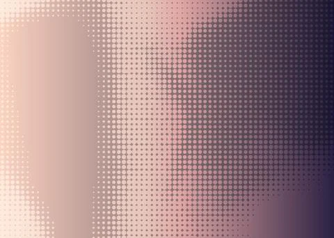 Retro pink dot halftone gradient background Stock Illustration