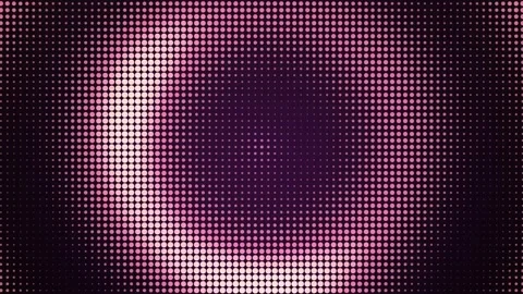 Retro pink halftone dots matrix pattern pulsing seamless loop animation Video stock 347086864