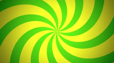 Retro Pinwheel, Green (24fps) Stock Footage 10948827
