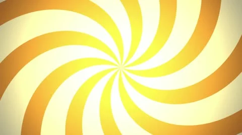 Retro Pinwheel, Orange (24fps) Stock Footage 10950196