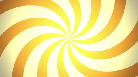 Retro Pinwheel, Orange (25fps) Stock Footage 10950198