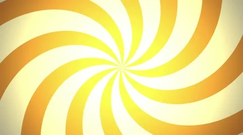 Retro Pinwheel, Orange (30fps) Stock Footage 10952604