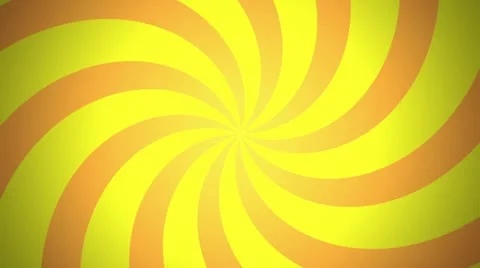 Retro Pinwheel, Yellow (24fps) Stock Footage 10953324