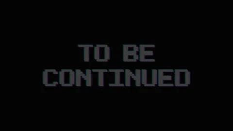 Retro pixel art to be continued message with glitch effect. 4K Vídeos de archivo 344846680