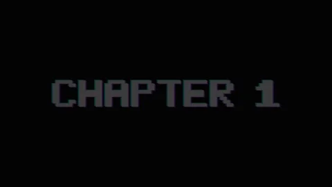 Retro pixel art chapter one title sequence flickering and dissolving. 4K 스톡 동영상 344846663