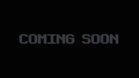 Retro pixel art coming soon text animation with glitch effects. 4K Stock Footage 344846656