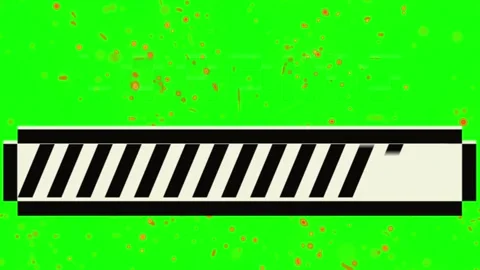 Retro pixel art loading bar animation with glitch effects with effects Stock Footage 340612915