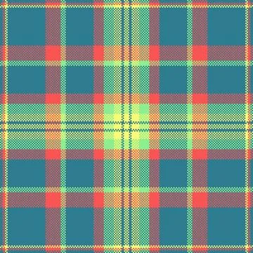 Retro pixel art plaid pattern. Perfect for digital backgrounds, textiles, o.. 스톡 일러스트