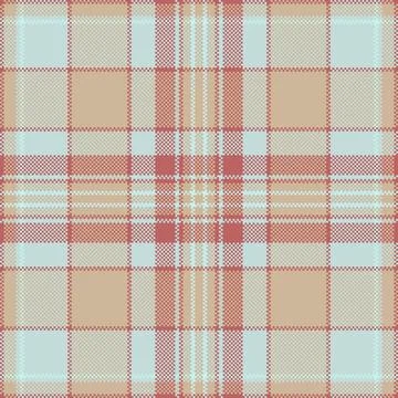Retro pixel art plaid pattern. A seamless texture, perfect for backgrounds, t Stock Illustration