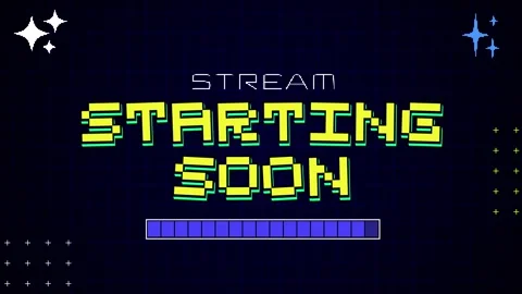 Retro Pixel Art Stream Starting Soon Screen Animation Loop Stock Footage 311108351