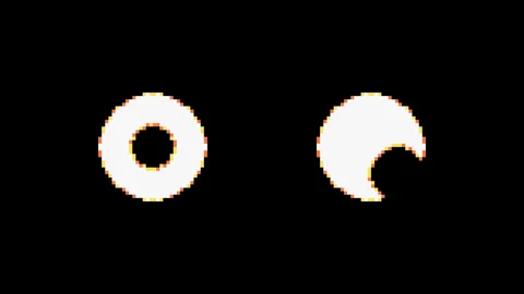 Retro Pixel Flash Burst Dual Animation Effect Stock Footage 333311769