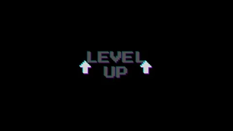 Retro pixel level up text with digital glitch and arrows 4K 스톡 동영상 340154073
