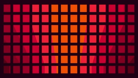 Retro Pixel Square Mosaic Grid Art Stock Footage 335592069