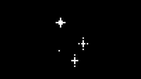 Retro Pixel Star Sparkle Loop Animation Stock-Footage 334775412