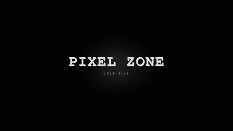 Retro Pixel Zone Text Animation - Glitch Effect, Digital Art, Vintage Techn.. Stock Footage 331568388