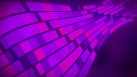 Retro pixelated data stream as dashed pixel animated lines in purple and pink Stock Footage 256677471