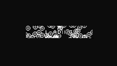 Retro pixelated loading bar animation with glitch effect Stock Footage 334715562