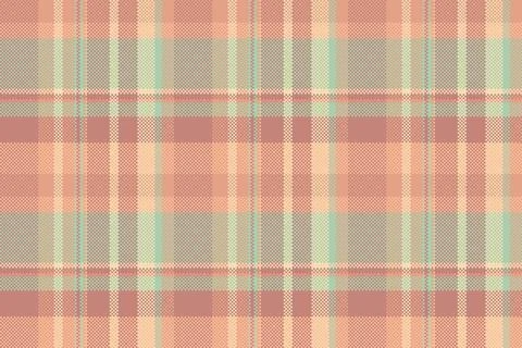 Retro plaid pattern. Pixelated texture in pink, gray, and green tones. Versat Stock Illustration