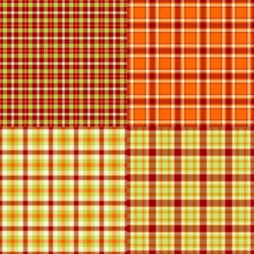 Retro plaid tartan seamless pattern. Scalable vector background for fabric, a 스톡 일러스트