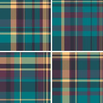 Retro plaid tartan seamless pattern. Scalable vector background for fabric, a Stock Illustration