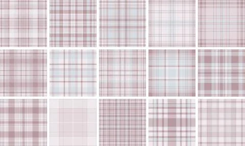 Retro plaid tartan seamless pattern. Scalable vector background for fabric, a Stock Illustration