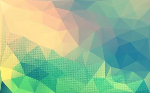 Retro polygon background Stock Illustration