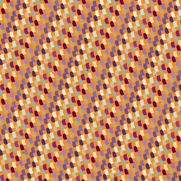 Retro pop art abstract background featuring bending shadowed tile grid compositi Stock Illustration