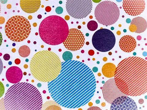 Retro Pop Art Confetti Pattern Stock Photos