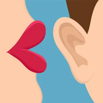 Retro Pop Art style Comic Style Book panel gossip girl whispering in ear secr Stock-Illustration