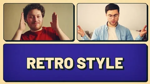 Retro Pop Bento Grid Multiscreen Opener | Bold Collage Intro Stock After Effects