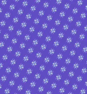 Retro pop flash: repeatable decorative tile pattern in candy red, electric blue, Stock Illustration