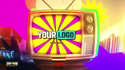 Retro Pop TV Burst Intro Catálogo de After Effects