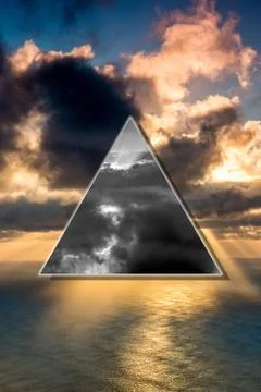 Retro postcard Stock Illustration