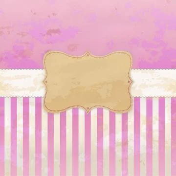 Retro poster with label Stock Illustration