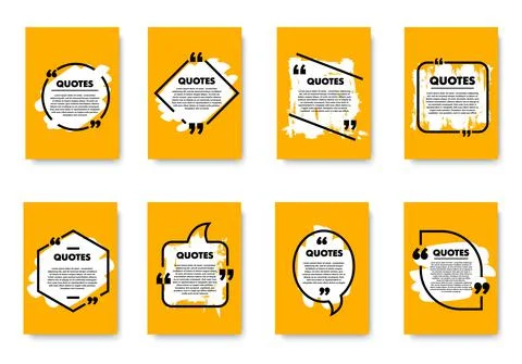 Retro posters with quote bubble and box message 스톡 일러스트