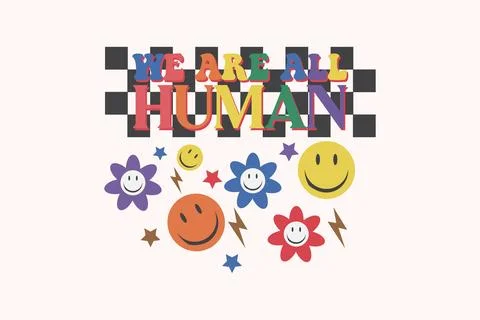Retro Pride Month Typography T-Shirt Design 库存插图