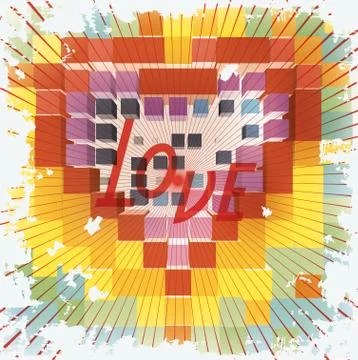 Retro print Stock Illustration