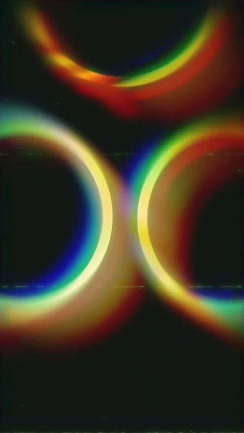 Retro Prism Rainbow Ring Stock Footage 340453224