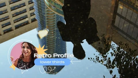 Retro Profile Lower Thirds Stock After Effects