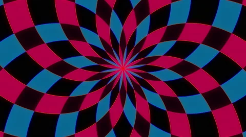 Retro Psychedelic Checker Pattern Background Loop Stock Footage 55745304