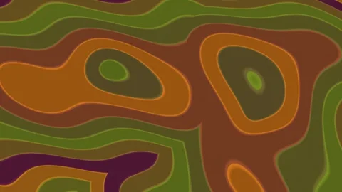 Retro Psychedelic Wave Background Seamless Loop Stock Footage 341833673