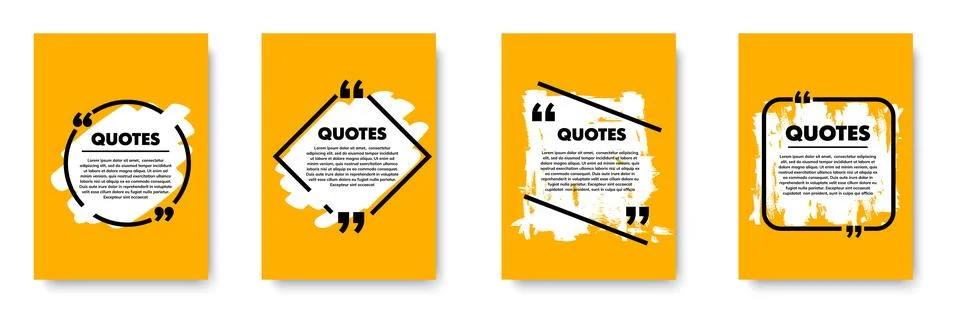 Retro quote posters, post carousel backgrounds Stock Illustration